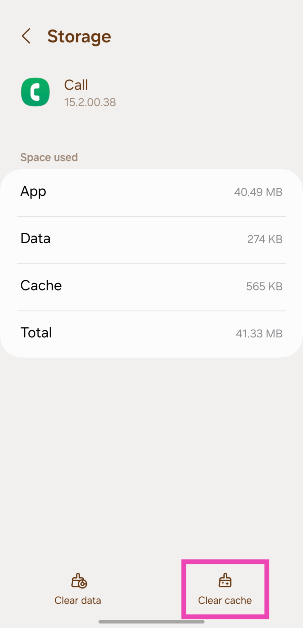 Step 4: Hit Clear Cache.