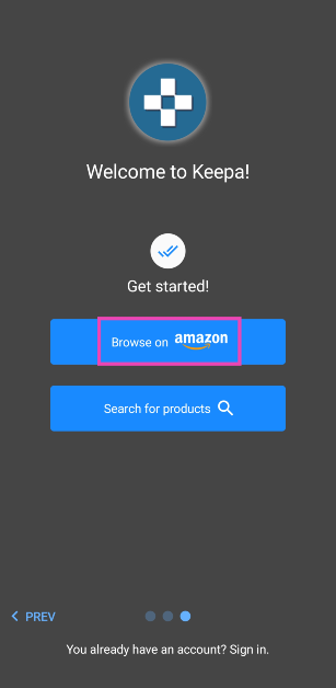 Step 3: Tap on Amazon.