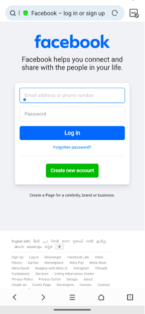 Step 7: Go back to the Facebook tab and refresh the web page.
