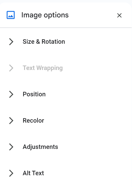 Step 8: Click on More image options to change the watermark’s position, opacity, contrast, and more.