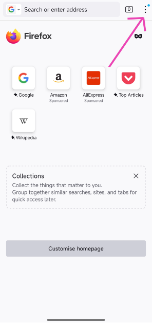 Step 2: Tap the ellipses at the top right corner of the screen. How to take a screenshot in Google Chrome incognito mode (2024)