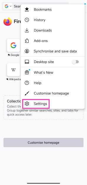 Step 3: Hit Settings. How to take a screenshot in Google Chrome incognito mode (2024)