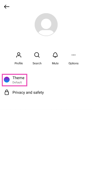Step 3: Tap on Theme.