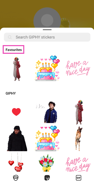 Step 5: Hit Favourite. How to pin chats and personalise them on Instagram?