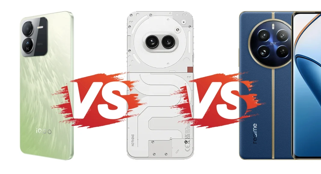 iqoo z9 vs nothing phone 2a vs realme 12+