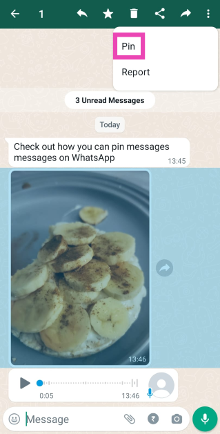 Step 5: Select Pin.