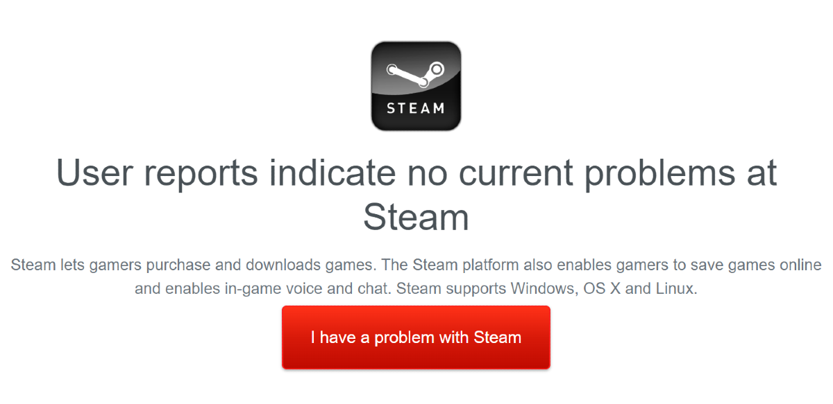 Check if Steam's servers are down