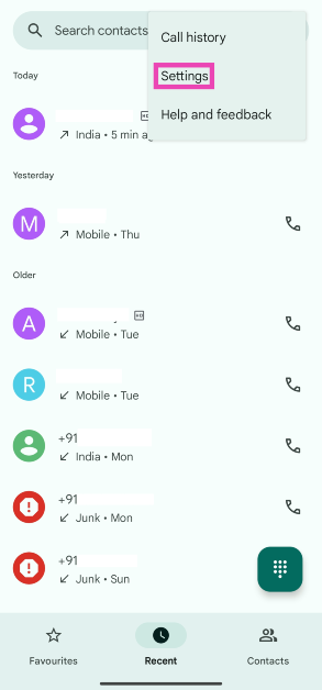 Step 2: Tap on Settings.