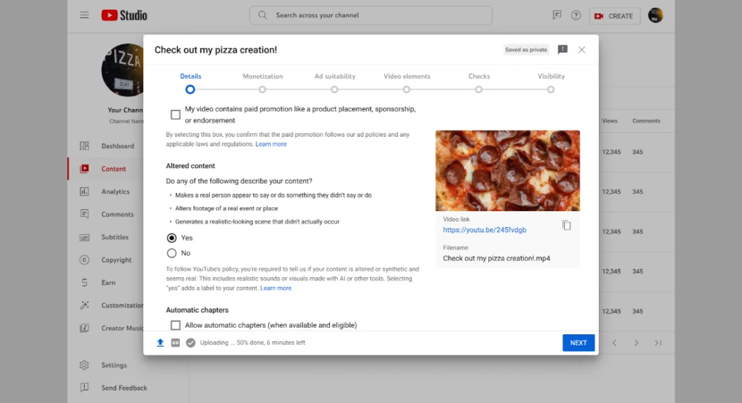 YouTube wants content creators to disclose AI-generated videos on the platform