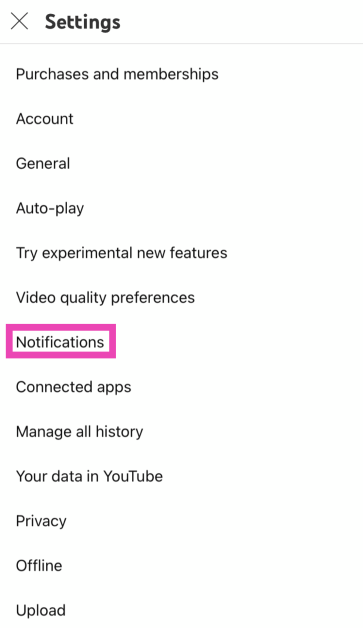 Tap on Notifications.