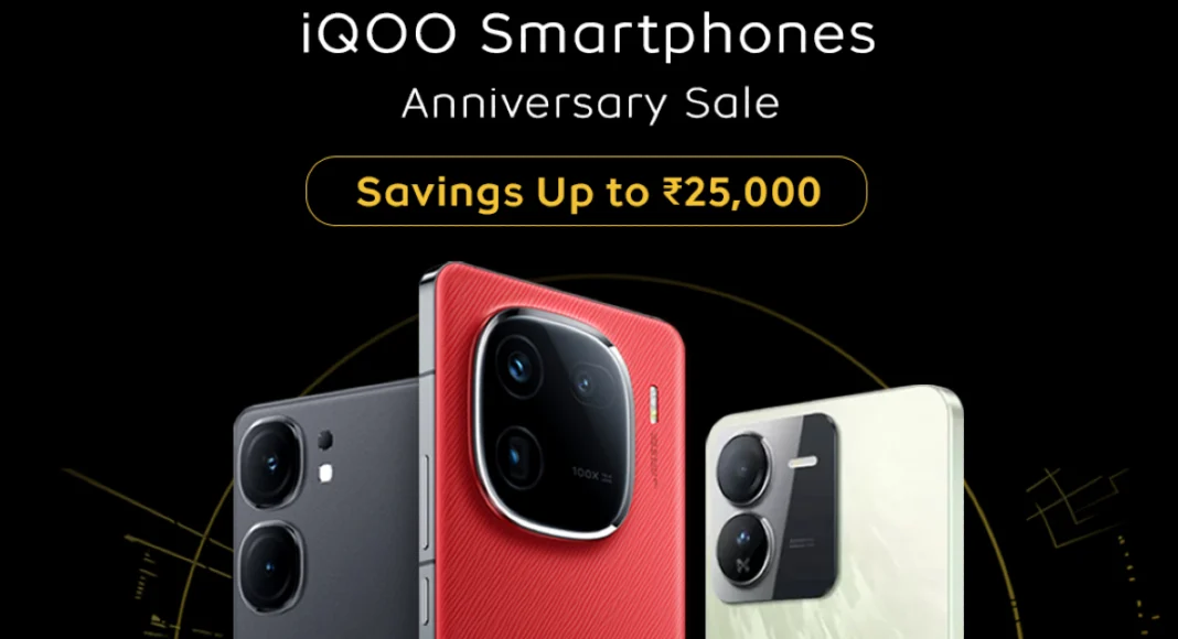 iQOO anniversary special sale kicked off in India, save up to Rs 25,000 on the purchases