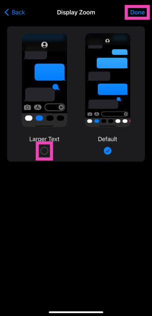 Step 4: Tap the check box for Larger Text. Top 2 Ways to Change App Icon Size on iPhone & iPad (2024)