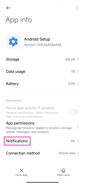 Step 4: Tap on Notifications.