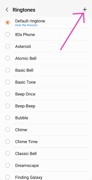 Step 4: Tap on the plus icon at the top right corner of the screen.