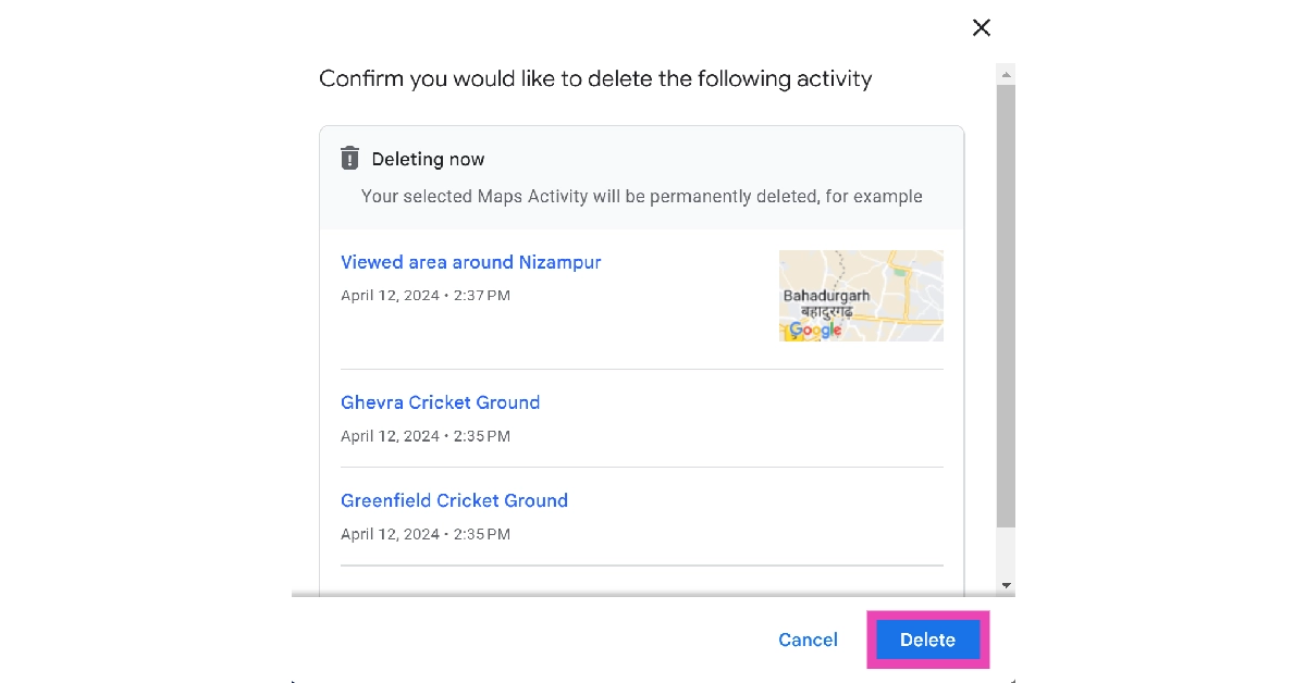 Step 8: Confirm your selection. Top 6 Methods to Remove a Place on Google Maps (2024)