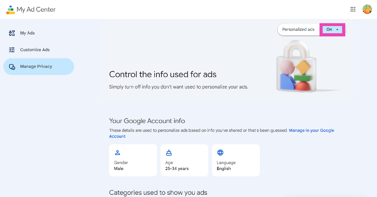 Step 3: Click on My Ad Center. Top 2 Ways to Turn Off Business Ads in Google Maps