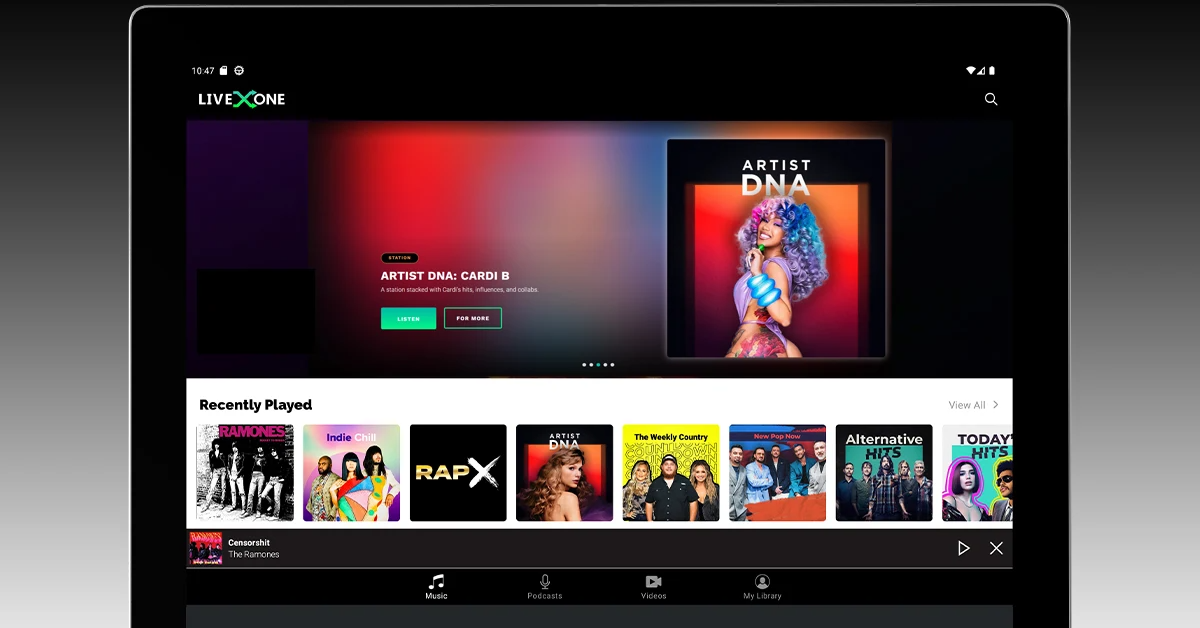 LiveOne Top 10 Free Music Streaming Apps for Android (2024)