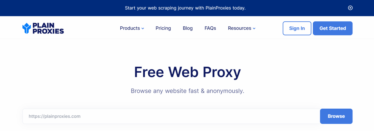 PlainProxies Top 10 Free Proxy Sites to Unblock Websites (2024)