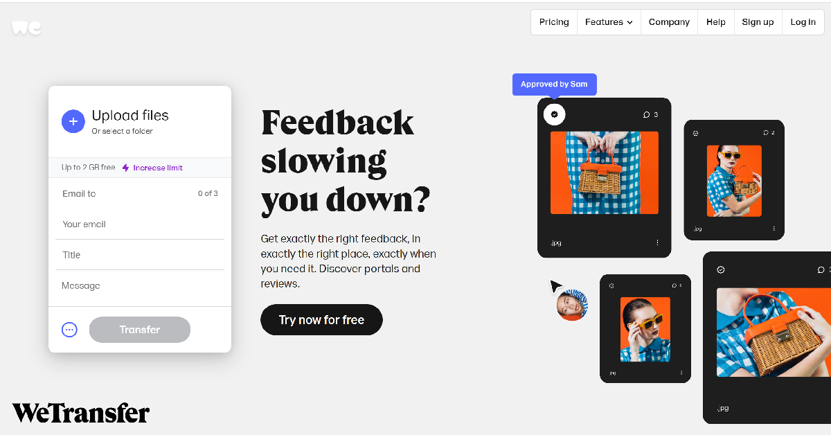 WeTransfer Top 10 Best Free Image Hosting Websites (2024)