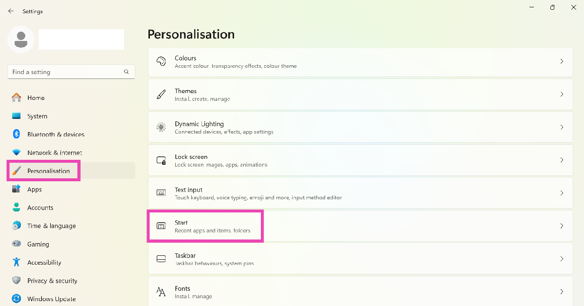 Step 3: Click on Start.