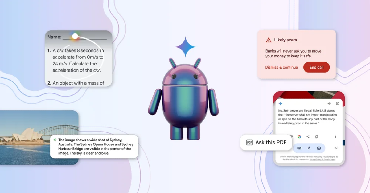 Google is integrating Gemini straight into the Android OS, and more features unveiled