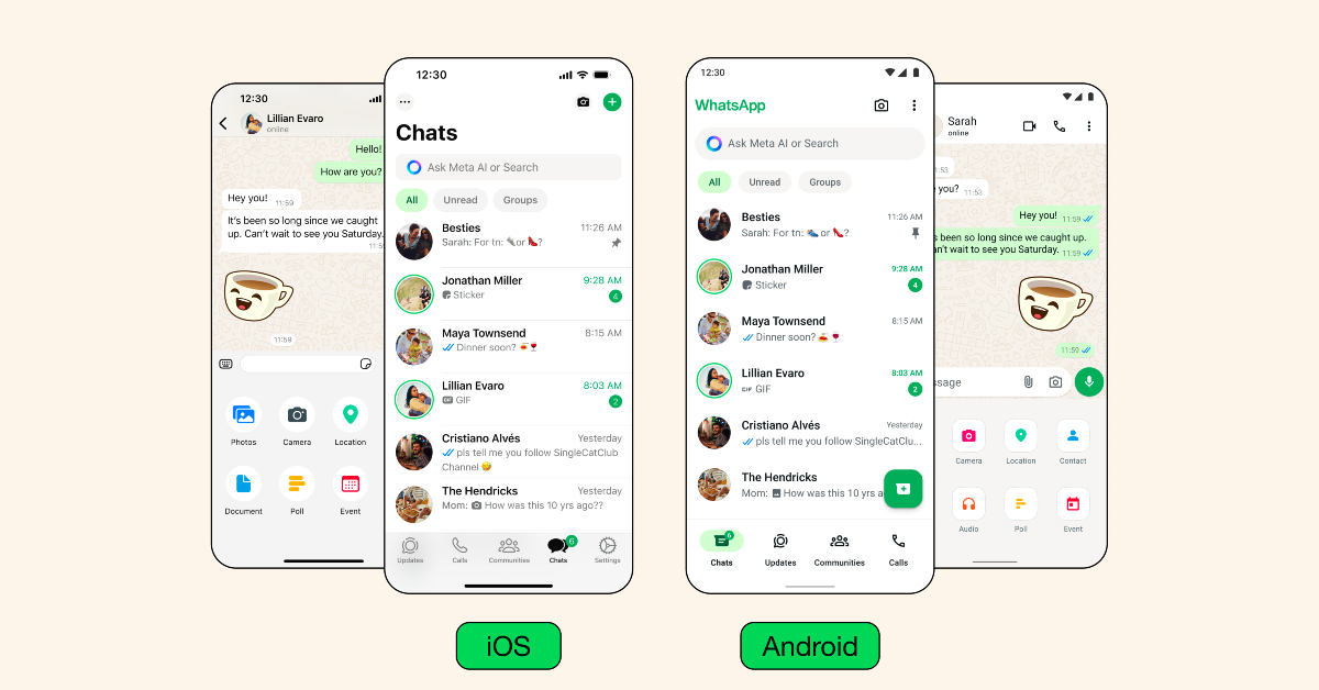 WhatsApp is undergoing a significant design overhaul: Details inside
