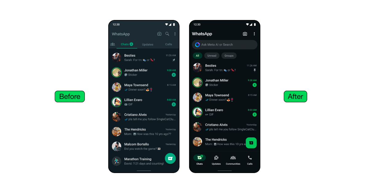 WhatsApp has added a darker dark option to the Android app, emphasising deeper tones and stronger contrast to lessen eye strain in low light conditions for improved visual appeal and legibility.