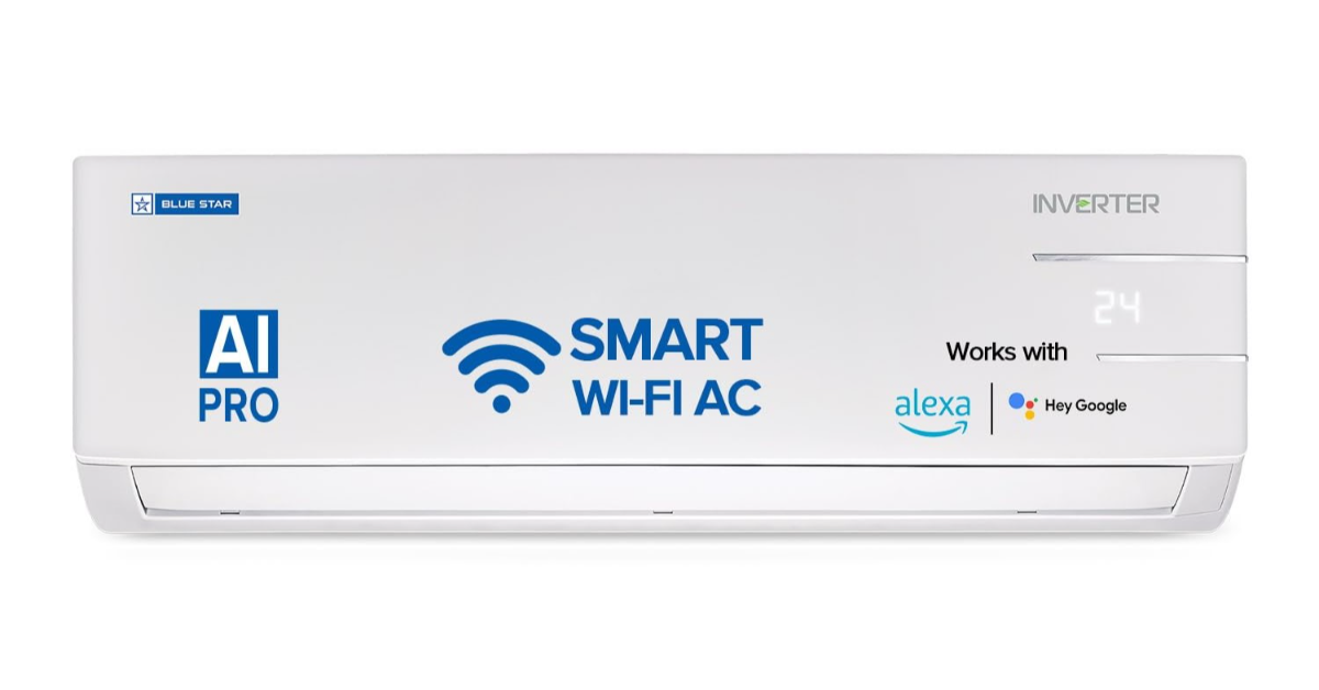 Blue Star 1.5 Ton 3 Star Wi-Fi Inverter Smart Split AC (‎IC318YNUS)