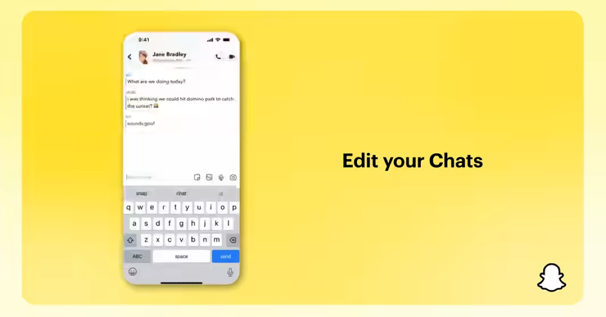 Snapchat's new update brings the ability to edit messages and more