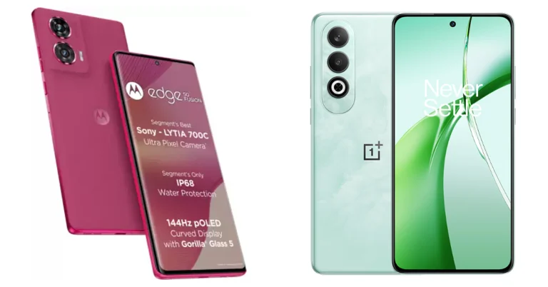 Comparison: Motorola Edge 50 Fusion Vs OnePlus Nord CE4