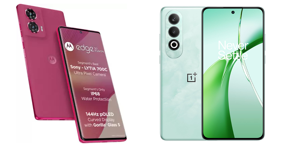 Comparison: Motorola Edge 50 Fusion Vs OnePlus Nord CE4