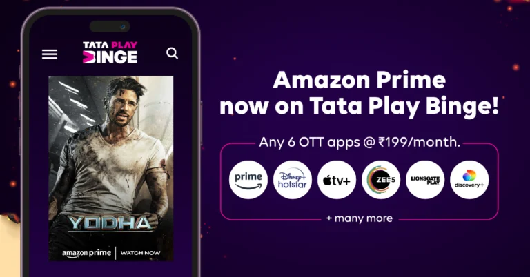 Tata Play and Amazon Prime come together to offer new Binge plans