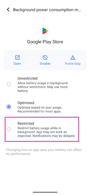 Step 4: Select Unrestricted. Top 3 ways to stop an Android app from running in the background (2024)