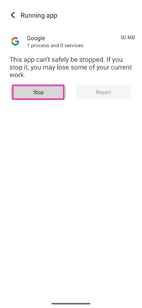 Step 7: Tap on an app to stop it from running in the background. Top 3 ways to stop an Android app from running in the background (2024)
