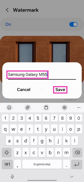 Enter the text
