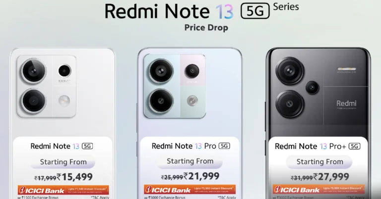 Redmi Note 13 Series price in India drops, now starts at Rs 15,499