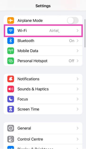 Step 1: Go to Settings and select WiFi. Top 3 Ways to Find the IP Address on Android or iPhone (2024)