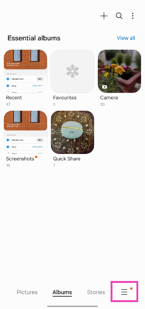 Step 2: Tap on the hamburger menu at the bottom right corner of the screen. Best 4 Ways to Find the Recycle Bin or Trash Folder on Android