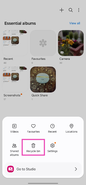 Step 3: Tap on Recycle Bin. Best 4 Ways to Find the Recycle Bin or Trash Folder on Android