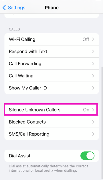 Step 2: Scroll down and tap on Silence Unknown Callers. 10 Easy Ways to Fix WhatsApp Call Not Ringing When iPhone is locked