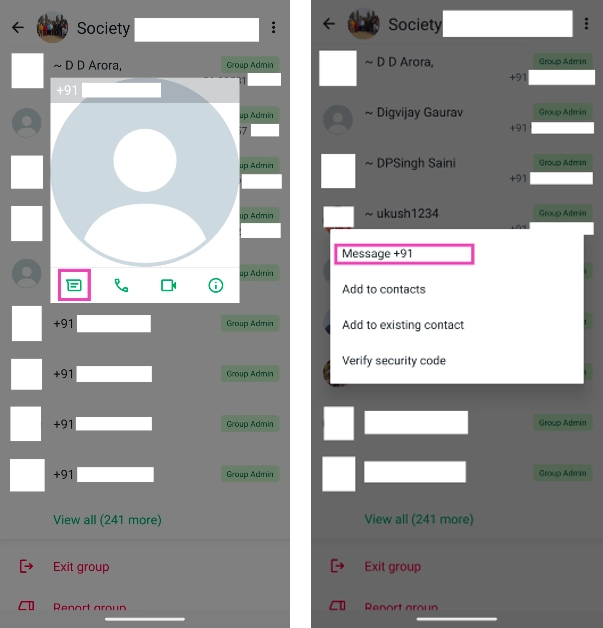 Step 4: Tap the message icon in the popup box.