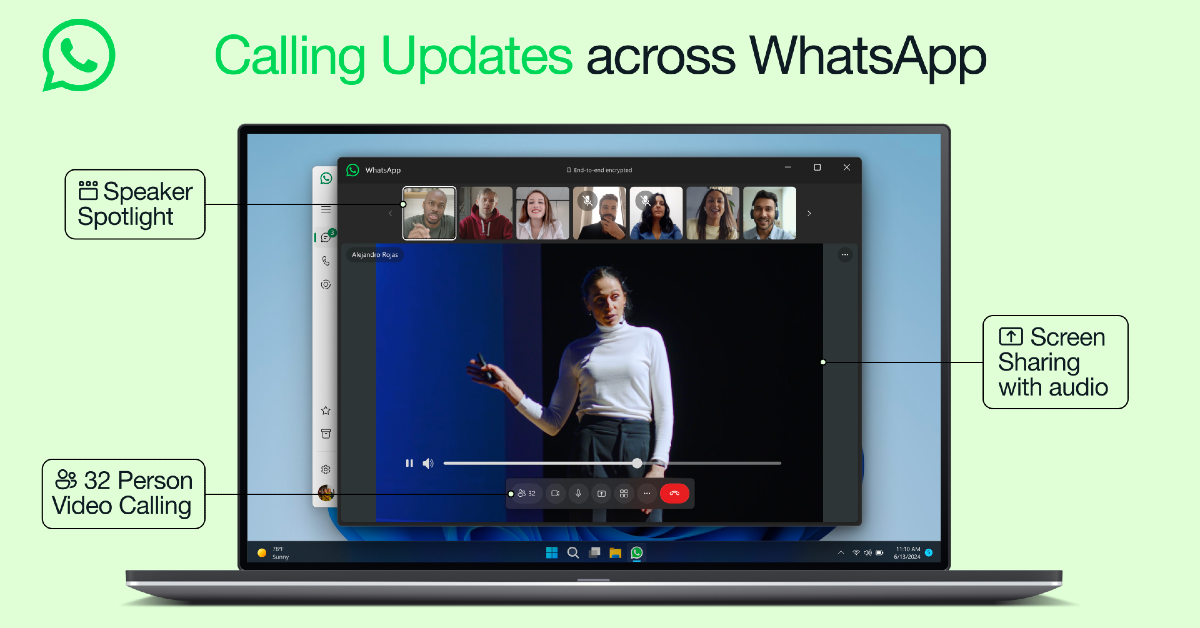 WhatsApp improves video calling for mobile and desktop with new update