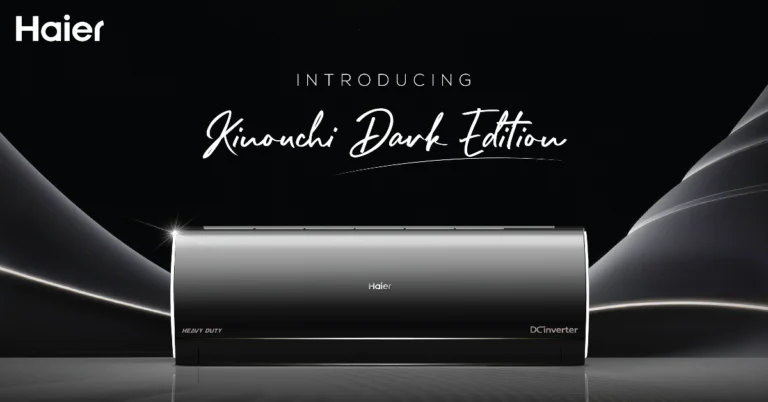 Haier Kinouchi Dark Edition Air Conditioner with HEXA Inverter Technology launched in India