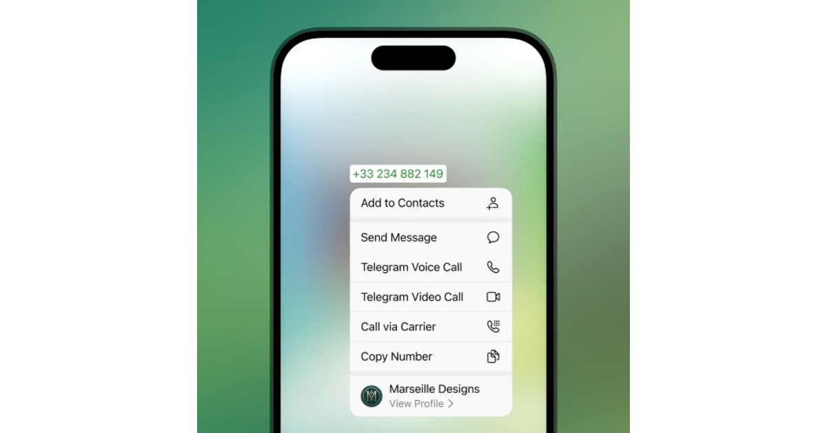 Quick Actions for Phone Numbers