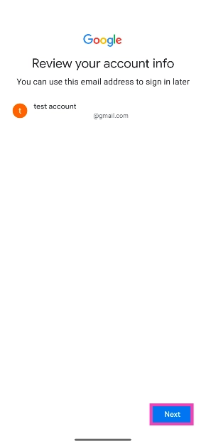 Step 8: Review your account details and hit Next. How to create a Gmail account without using a phone number (2024)