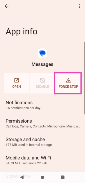 Step 3: Select Force Quit.
