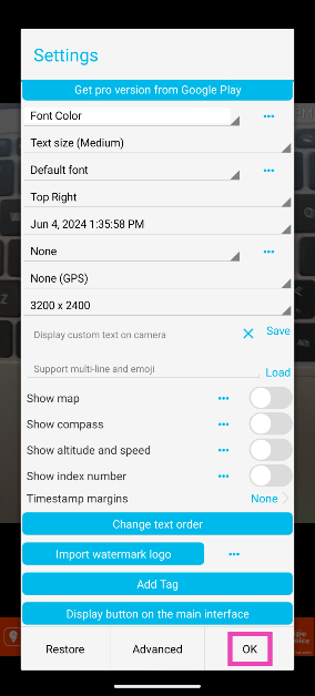 Step 3: Select the onscreen position of the time stamp along with the size, font, colour, and format. Hit OK when you’re done. Top 2 ways to add a time stamp to your photos on Android (2024)