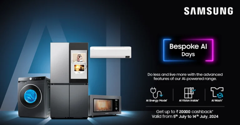 Bespoke AI Days is now live with cashback up to Rs 20,000 on Samsung’s AI refrigerators, washing machines