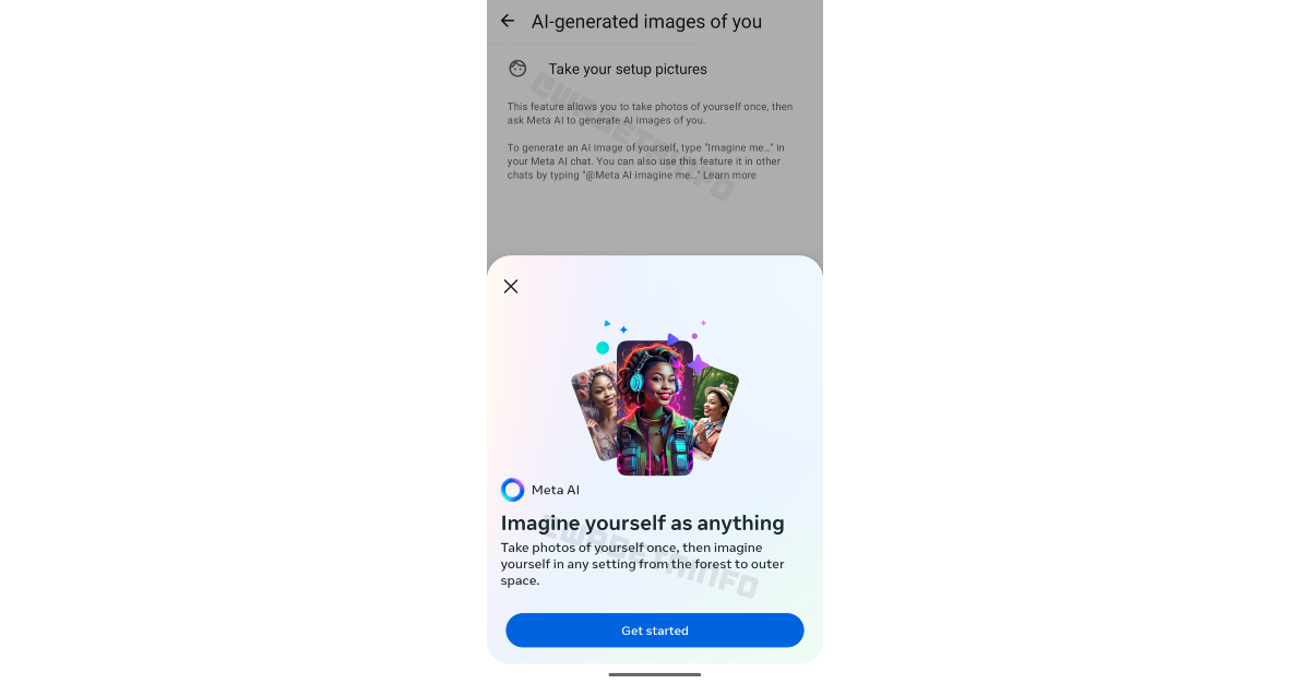 Create an AI-generated avatar of yourself on WhatsApp