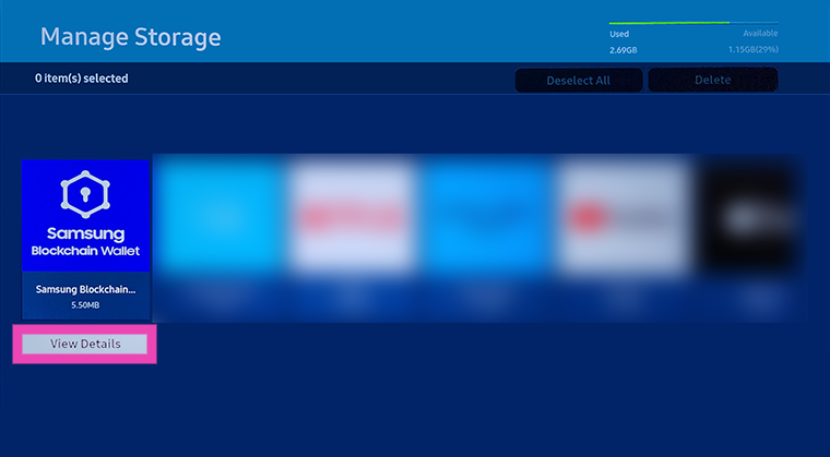 Step 5: Choose an app and select View Details. Top 2 Ways to Clear the Cache on a Smart TV (2024)